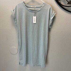 Ellison Womens Contemporary Light Blue T-Shirt dress